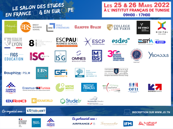 Salon des études en France et en Europe - Participants