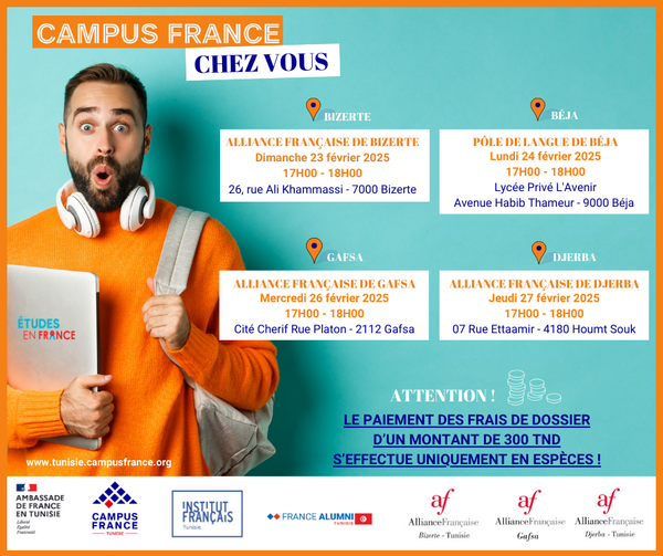 Campus France chez vous - Les étapes
